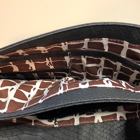 Guess Black Vegan Leather Clutch with Silver Studs - Picture 4 of 10